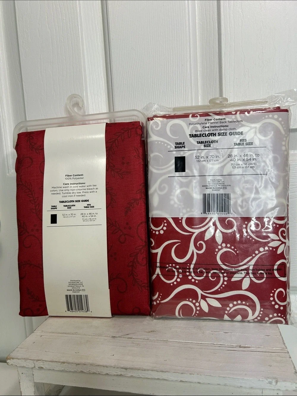Holiday Tablecloth Set - 52”x70”